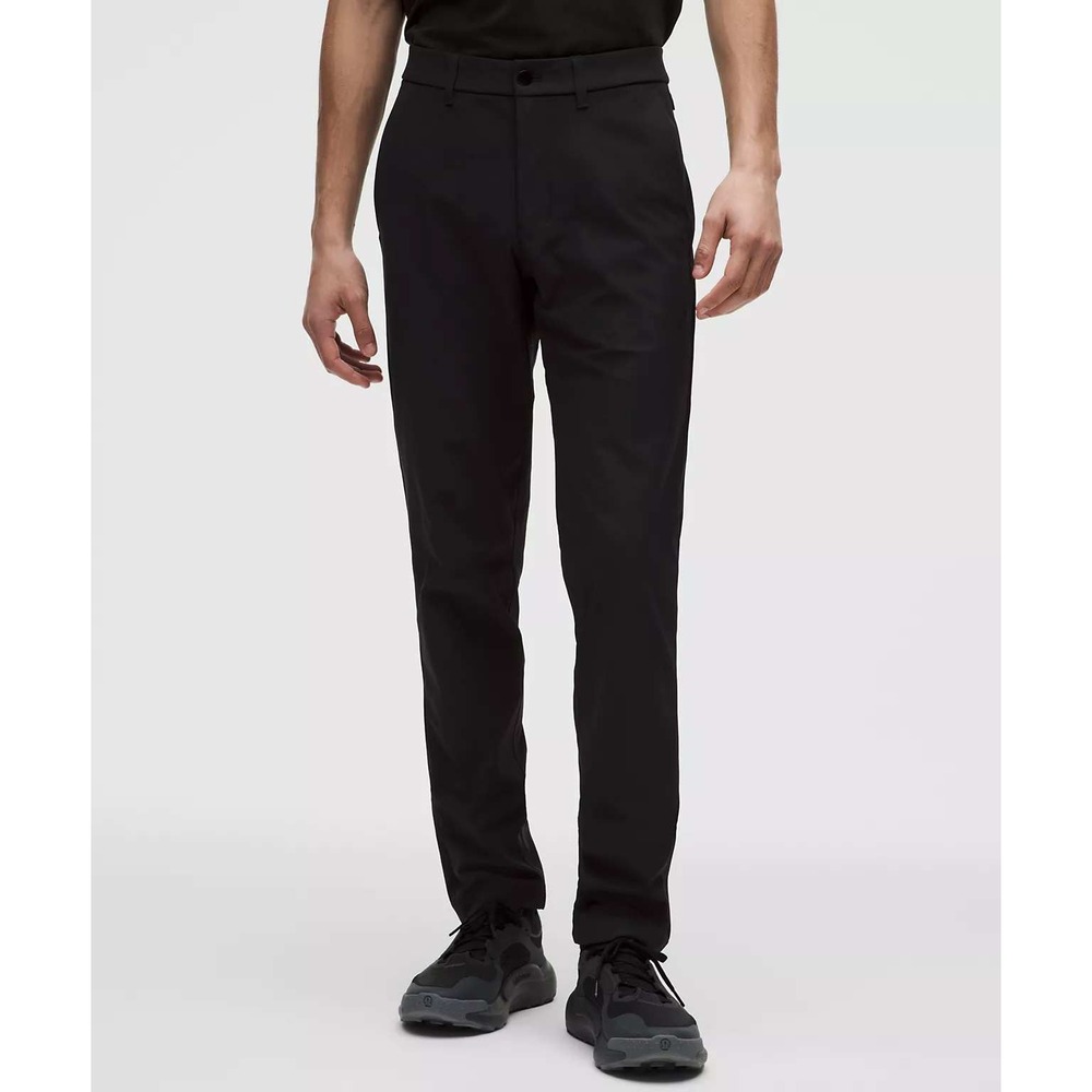 Lululemon Commission Slim-Fit Pant 37 Black Warpstreme Mens Trousers LM5975S